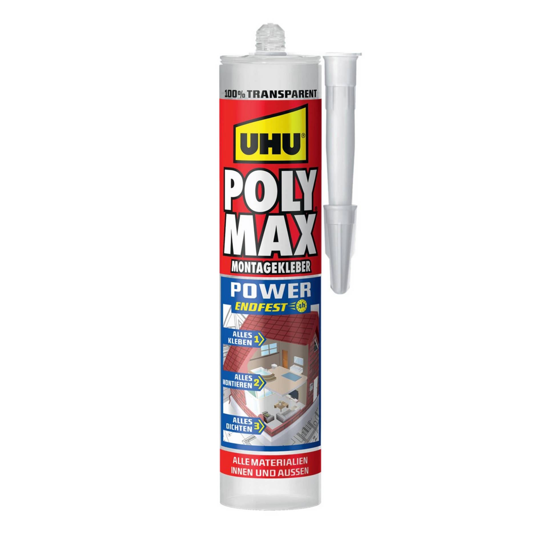 Uhu Montagekleber 'POLY MAX Power' transparent 300 g von UHU