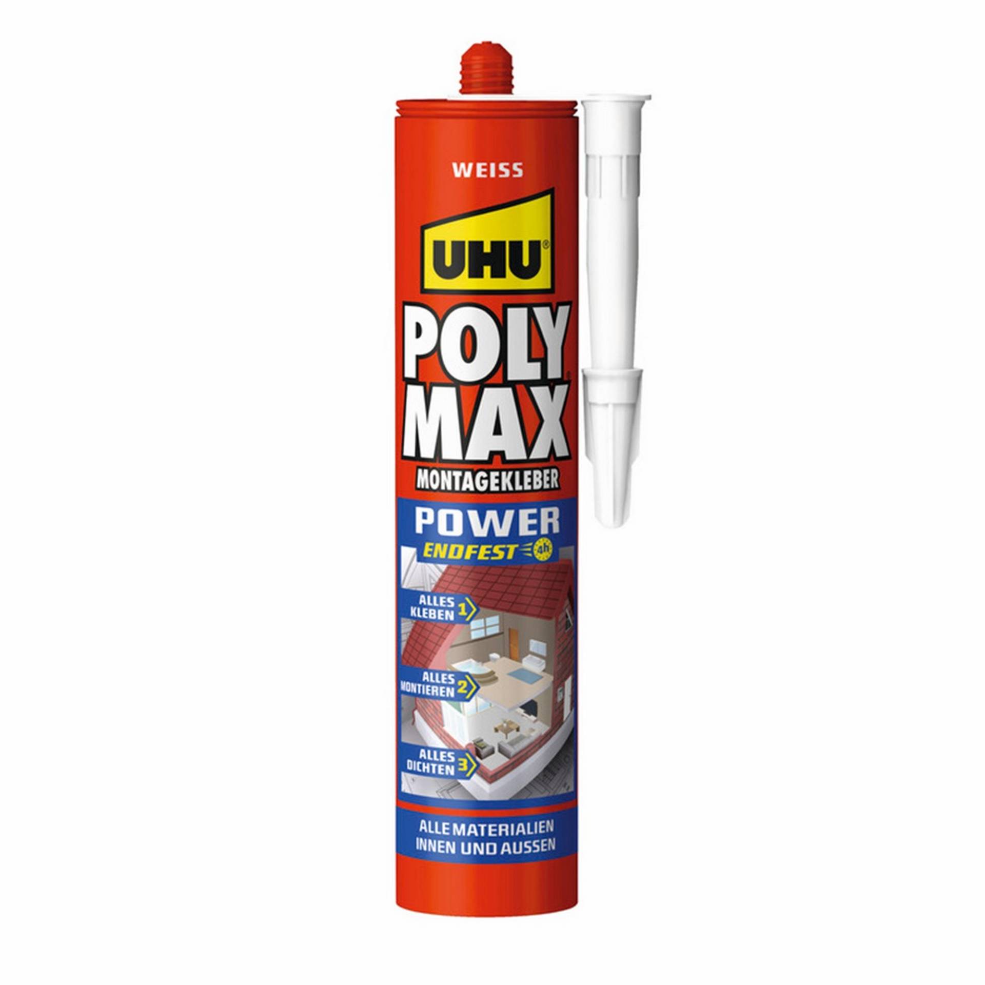 Uhu Montagekleber 'POLY MAX Power' weiß 425 g von UHU