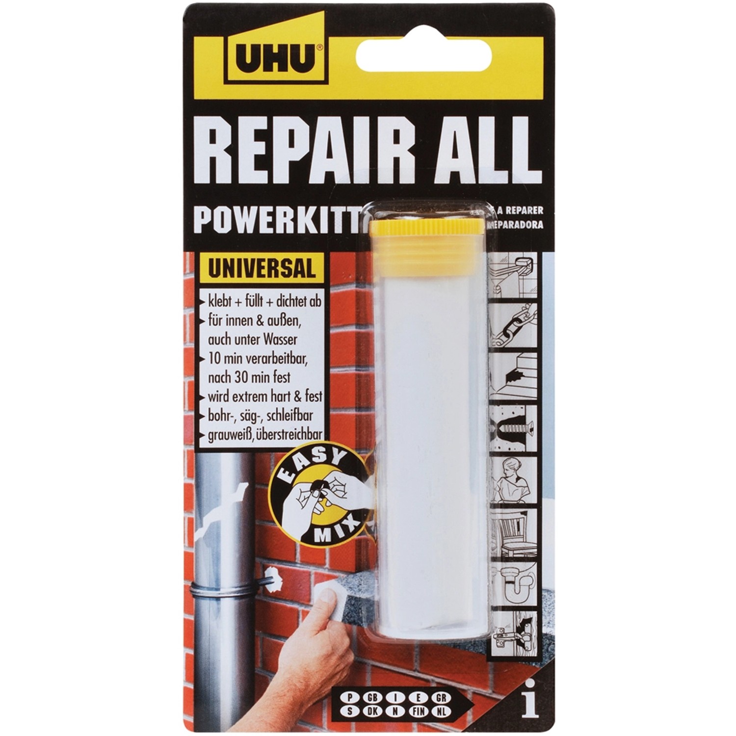 Uhu Repair All Powerkit Universal Weiß 60 g von UHU