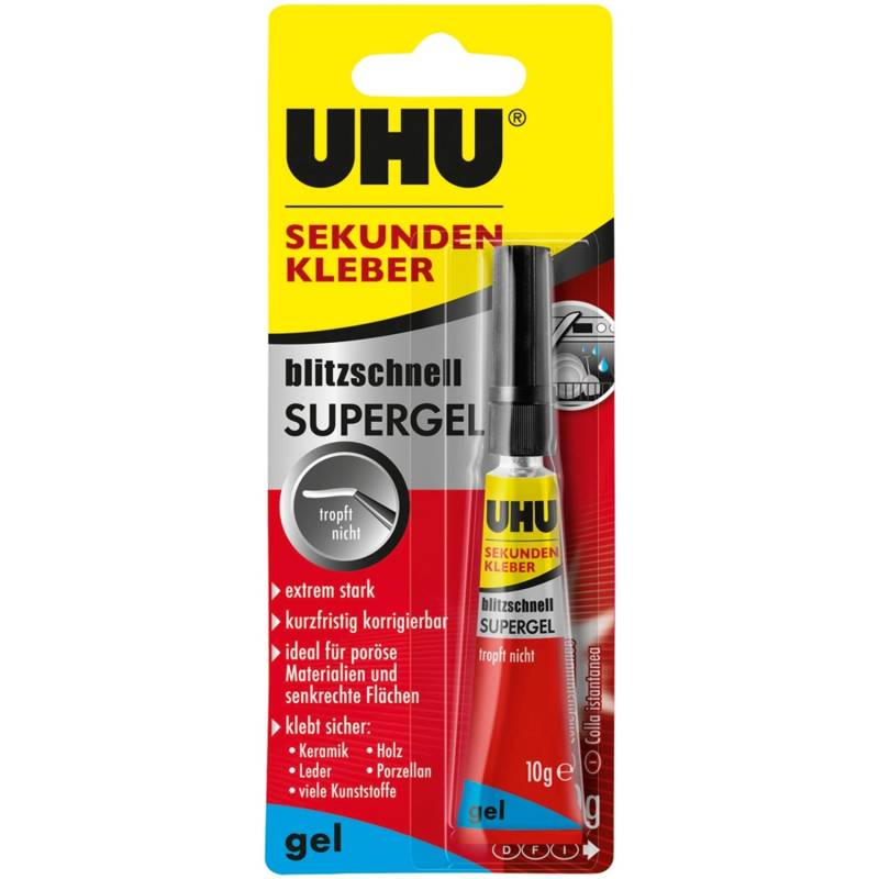 Uhu Sekundenkleber Blitzschnell Supergel 10 g von UHU