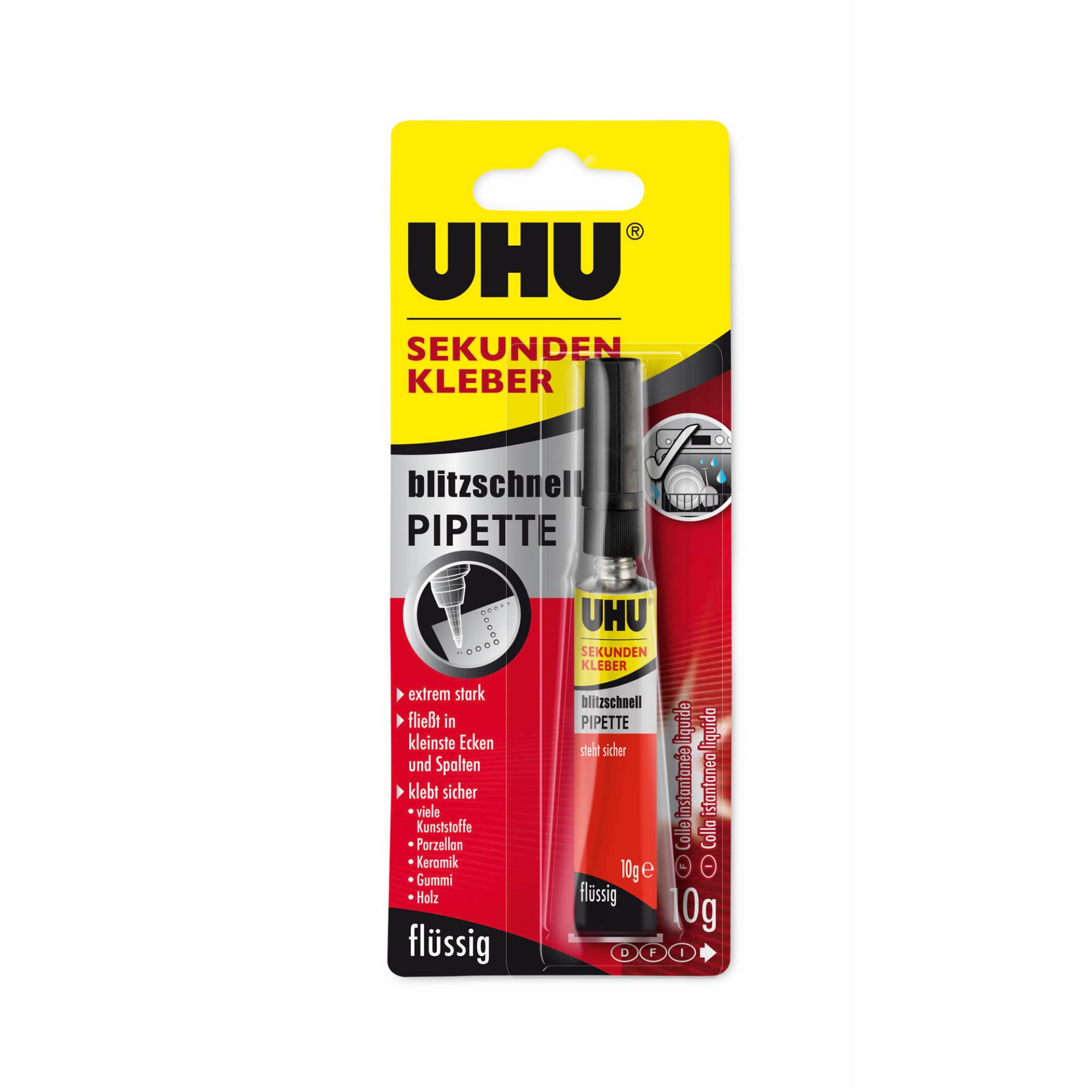 Uhu Sekundenkleber mit Pipette 10 g Uhu Sekundenkleber mit Pipette 10 g von UHU