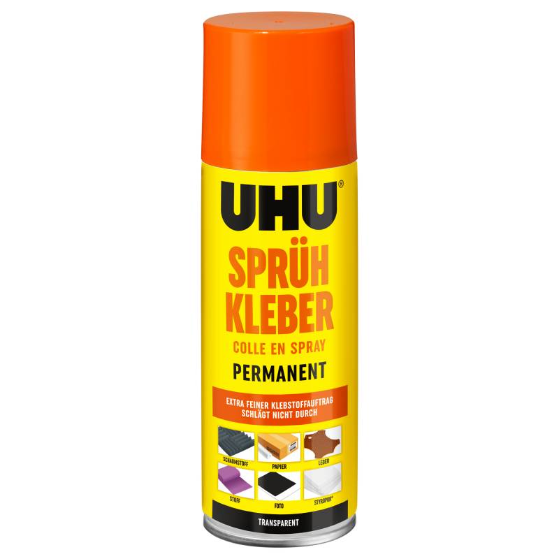 Uhu Sprühkleber 'Permanent' transparent 200 ml von UHU