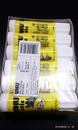 Uhu stic Klebestift 21 g ohne Lösungsmittel, Verpackungseinheit: 12 Stück von UHU