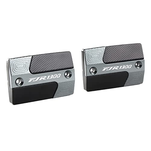 UIBHGVFG Bremsflüssigkeit Reservoir Deckel Bremsöldeckel 1 Paar Für YA&MAHA XJR1300 XJR 1300 FJR1300 FJR 1300 Motorrad CNC Aluminium Vordere Kupplung Bremsflüssigkeitsbehälter Abdeckkappen von UIBHGVFG
