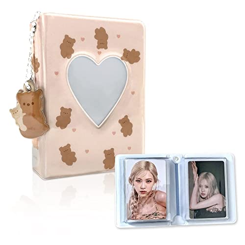 40 Taschen Mini Fotoalbum, Kpop Photocard Binder Holder Fotokartenhalter Photo Album für 3 Zoll Fotopapier Fotokartenhalter Aufbewahrung fotoalbum zum einstecken Liebesherz Fotohüllen (Braun) 40 Taschen Mini Fotoalbum, Kpop Photocard Binder Holder Fotokartenhalter Photo Album für 3 Zoll Fotopapier Fotokartenhalter Aufbewahrung fotoalbum zum einstecken Liebesherz Fotohüllen (Braun) von UICCVOKK