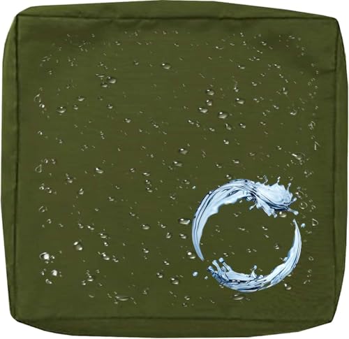Outdoor Sofa Sitzkissenbezug 2/4er Set Microfaser-Sitzbezüge for Gartenmöbel Wasserdicht mit Reißverschluss, Terrassenstuhl Sofakissen Bezug Abnehmbar, Wetterfest Sofabezug for Garten Möbel aus Rattan von UICMNSI