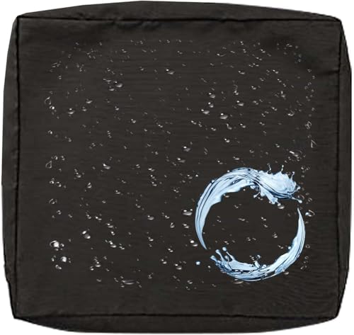 Outdoor Sofa Sitzkissenbezug 2/4er Set Microfaser-Sitzbezüge for Gartenmöbel Wasserdicht mit Reißverschluss, Terrassenstuhl Sofakissen Bezug Abnehmbar, Wetterfest Sofabezug for Garten Möbel aus Rattan von UICMNSI