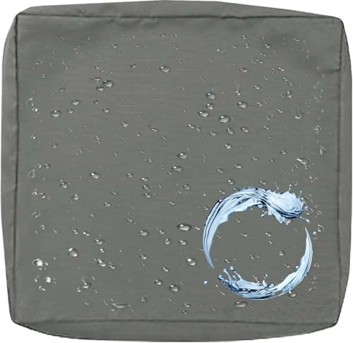 Outdoor Sofa Sitzkissenbezug 2/4er Set Microfaser-Sitzbezüge for Gartenmöbel Wasserdicht mit Reißverschluss, Terrassenstuhl Sofakissen Bezug Abnehmbar, Wetterfest Sofabezug for Garten Möbel aus Rattan von UICMNSI