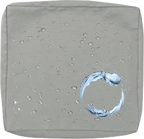Outdoor Sofa Sitzkissenbezug 2/4er Set Microfaser-Sitzbezüge for Gartenmöbel Wasserdicht mit Reißverschluss, Terrassenstuhl Sofakissen Bezug Abnehmbar, Wetterfest Sofabezug for Garten Möbel aus Rattan von UICMNSI