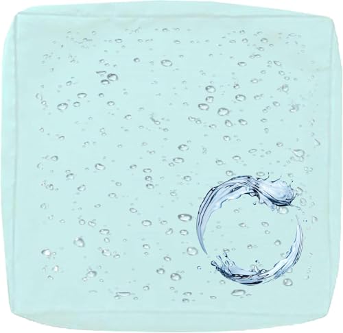 Outdoor Sofa Sitzkissenbezug 2/4er Set Microfaser-Sitzbezüge for Gartenmöbel Wasserdicht mit Reißverschluss, Terrassenstuhl Sofakissen Bezug Abnehmbar, Wetterfest Sofabezug for Garten Möbel aus Rattan von UICMNSI