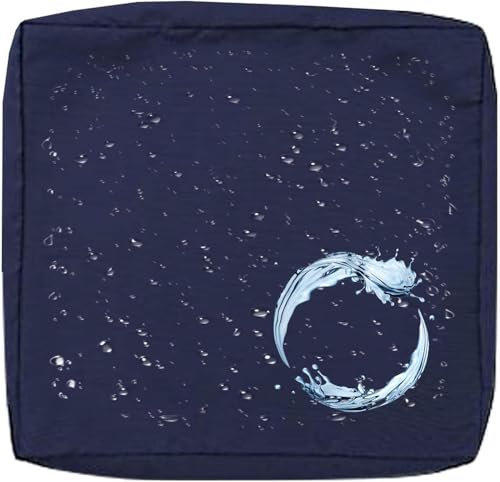 Outdoor Sofa Sitzkissenbezug 2/4er Set Microfaser-Sitzbezüge for Gartenmöbel Wasserdicht mit Reißverschluss, Terrassenstuhl Sofakissen Bezug Abnehmbar, Wetterfest Sofabezug for Garten Möbel aus Rattan von UICMNSI