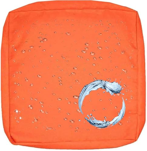 Outdoor Sofa Sitzkissenbezug 2/4er Set Microfaser-Sitzbezüge for Gartenmöbel Wasserdicht mit Reißverschluss, Terrassenstuhl Sofakissen Bezug Abnehmbar, Wetterfest Sofabezug for Garten Möbel aus Rattan von UICMNSI