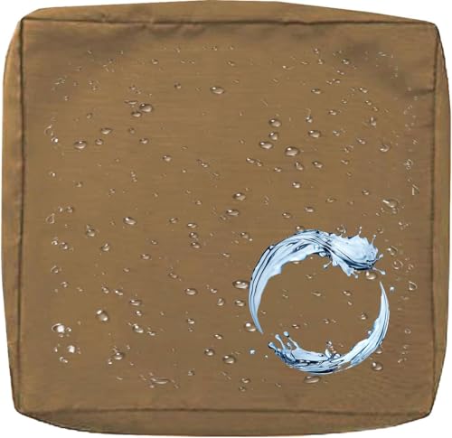 Outdoor Sofa Sitzkissenbezug 2/4er Set Microfaser-Sitzbezüge for Gartenmöbel Wasserdicht mit Reißverschluss, Terrassenstuhl Sofakissen Bezug Abnehmbar, Wetterfest Sofabezug for Garten Möbel aus Rattan von UICMNSI