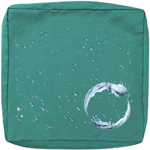 Outdoor Sofa Sitzkissenbezug 2/4er Set Microfaser-Sitzbezüge for Gartenmöbel Wasserdicht mit Reißverschluss, Terrassenstuhl Sofakissen Bezug Abnehmbar, Wetterfest Sofabezug for Garten Möbel aus Rattan von UICMNSI