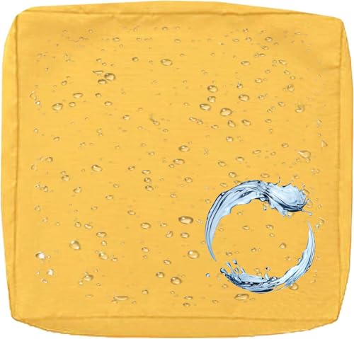 Outdoor Sofa Sitzkissenbezug 2/4er Set Microfaser-Sitzbezüge for Gartenmöbel Wasserdicht mit Reißverschluss, Terrassenstuhl Sofakissen Bezug Abnehmbar, Wetterfest Sofabezug for Garten Möbel aus Rattan von UICMNSI