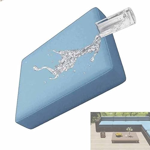 SPeesy Sitzkissenbezug Outdoor Wasserdicht Sofa üBerzug Microfaser Sofasitzbezug Sofakissen-SchonbezüGe for Outdoor,GartenmöBel,Terrasse(19,50x55cm/20x22in) von UICMNSI