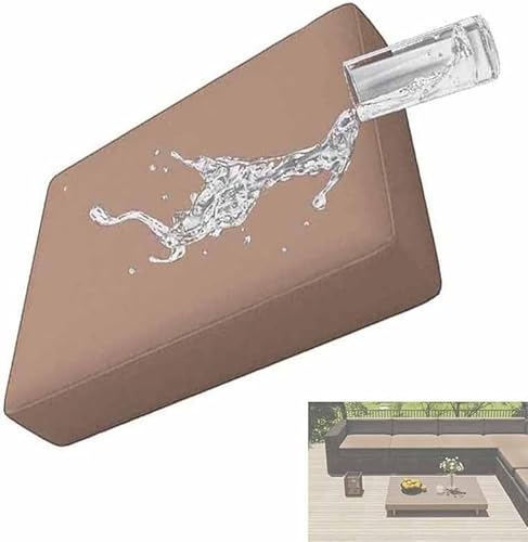SPeesy Sitzkissenbezug Outdoor Wasserdicht Sofa üBerzug Microfaser Sofasitzbezug Sofakissen-SchonbezüGe for Outdoor,GartenmöBel,Terrasse(24,65x65cm/26x26in) von UICMNSI