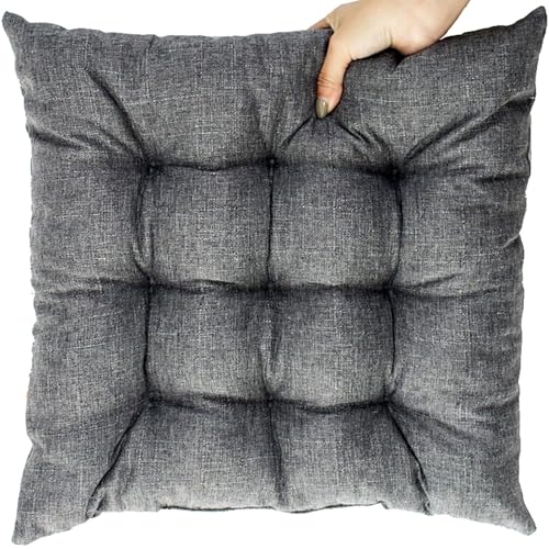 UICMNSI 1/2/4/6 er Set Sitzkissen mit Bindebändern – Bequeme 40/45 cm Stuhlauflage Gartenstuhl, Esszimmerstuhl & Balkonmöbel – Atmungsaktive Polster Indoor/Outdoo(2,1pc:40cm/16in) von UICMNSI