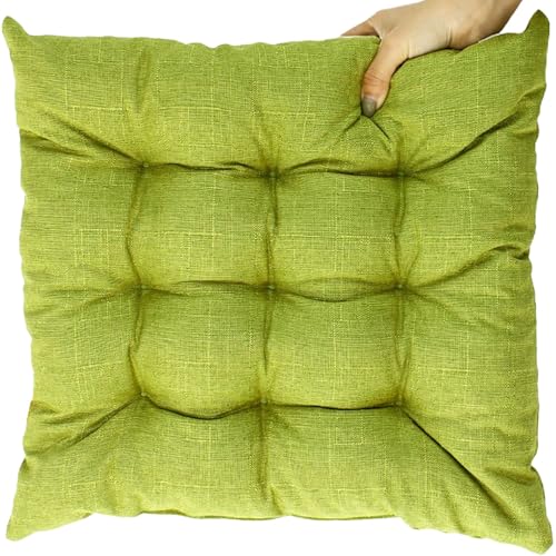 UICMNSI 1/2/4/6 er Set Sitzkissen mit Bindebändern – Bequeme 40/45 cm Stuhlauflage Gartenstuhl, Esszimmerstuhl & Balkonmöbel – Atmungsaktive Polster Indoor/Outdoo(4,1pc:45cm/18in) von UICMNSI