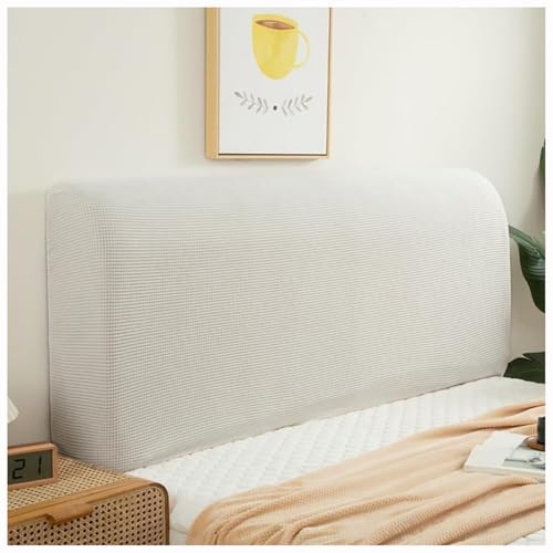 UICMNSI Bett kopfteil Bezug - Weicher Strecken Bettkopfteil Schutzhülle, All-Inclusive Abnehmbarer Bett Betthusse Kopfteil, Staubdicht Kratzfester, for Schlafzimmer Kopfteil(Blanc,83-91in(210-230cm)) von UICMNSI