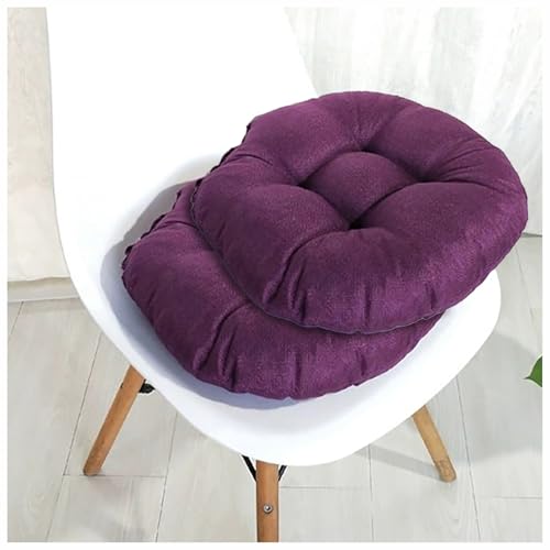UICMNSI Sitzkissen Rund 40/45/50cm Dicke 8cm 2 Stück Bodenkissen Rund Sitzpolster Stuhlauflage Sitzpolster Stuhlkissen Polster Auflage for Wohnzimmer Büro Konferenzraum Cordstoff(10,50cm/20in) von UICMNSI