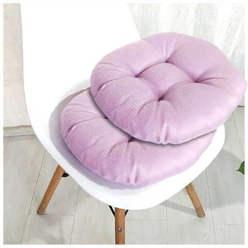 UICMNSI Sitzkissen Rund 40/45/50cm Dicke 8cm 2 Stück Bodenkissen Rund Sitzpolster Stuhlauflage Sitzpolster Stuhlkissen Polster Auflage for Wohnzimmer Büro Konferenzraum Cordstoff(12,50cm/20in) von UICMNSI