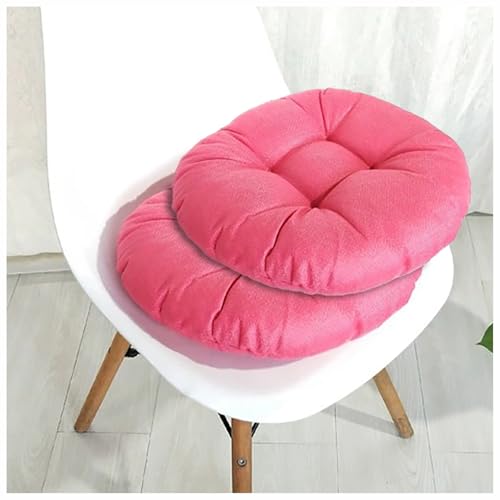 UICMNSI Sitzkissen Rund 40/45/50cm Dicke 8cm 2 Stück Bodenkissen Rund Sitzpolster Stuhlauflage Sitzpolster Stuhlkissen Polster Auflage for Wohnzimmer Büro Konferenzraum Cordstoff(13,40cm/16in) von UICMNSI