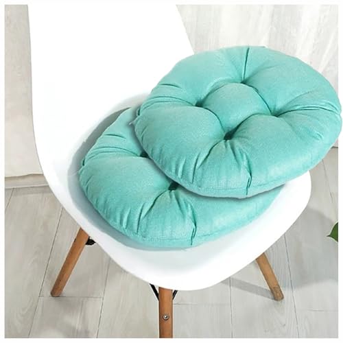 UICMNSI Sitzkissen Rund 40/45/50cm Dicke 8cm 2 Stück Bodenkissen Rund Sitzpolster Stuhlauflage Sitzpolster Stuhlkissen Polster Auflage for Wohnzimmer Büro Konferenzraum Cordstoff(23,40cm/16in) von UICMNSI