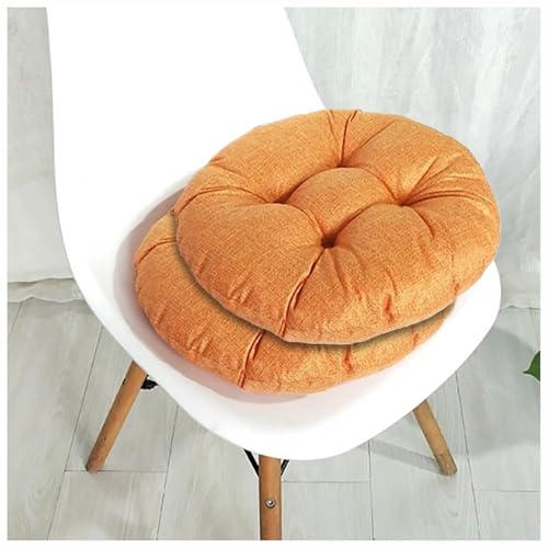 UICMNSI Sitzkissen Rund 40/45/50cm Dicke 8cm 2 Stück Bodenkissen Rund Sitzpolster Stuhlauflage Sitzpolster Stuhlkissen Polster Auflage for Wohnzimmer Büro Konferenzraum Cordstoff(5,40cm/16in) von UICMNSI