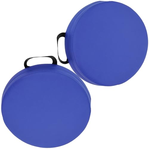 UICMNSI Stuhlkissen, Bodenkissen mit Griff, Sitzkissen aus Kunstleder & Schaumstoff mit Reißverschluss, Pflegeleicht Rund, Stapelbar for Leichtes Verstauen, Bunt in 16 Farben(@3,2pcs:40x8cm/16x3in) UICMNSI Stuhlkissen, Bodenkissen mit Griff, Sitzkissen aus Kunstleder & Schaumstoff mit Reißverschluss, Pflegeleicht Rund, Stapelbar for Leichtes Verstauen, Bunt in 16 Farben(@3,2pcs:40x8cm/16x3in) von UICMNSI