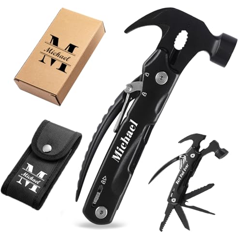 UIDMEN Personalisierter 14 - in - 1 Multitool Hammer, Personalisierter Multitool mit Text, Cooles Vatertagsgeschenk für Papa, Schraubendreherbits - Set und Haltbare, Geschenke für Männer Papa UIDMEN Personalisierter 14 - in - 1 Multitool Hammer, Personalisierter Multitool mit Text, Cooles Vatertagsgeschenk für Papa, Schraubendreherbits - Set und Haltbare, Geschenke für Männer Papa von UIDMEN