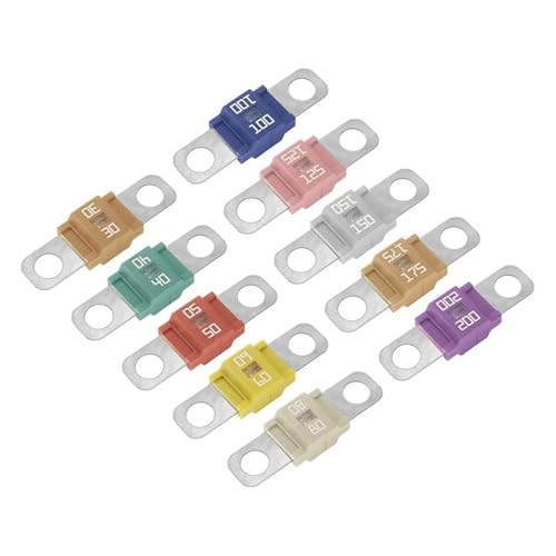 DC58V 30A 40A 50A 60A 80A 100A 125A 150A 175A 200A ANL M6 Mini Audio Stereo Sicherung für Auto, 1 Stück (50 A) von UIHFIDIU