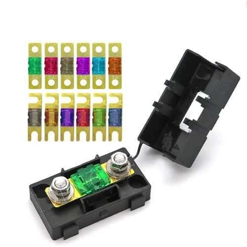 Trompete Gabelsicherung 20A 30A 40A 50A 60A 70A 80A 100A 150A 200A Festbolzen Sicherungsfolie Grundplatte 1 Satz (100A, Open) von UIHFIDIU