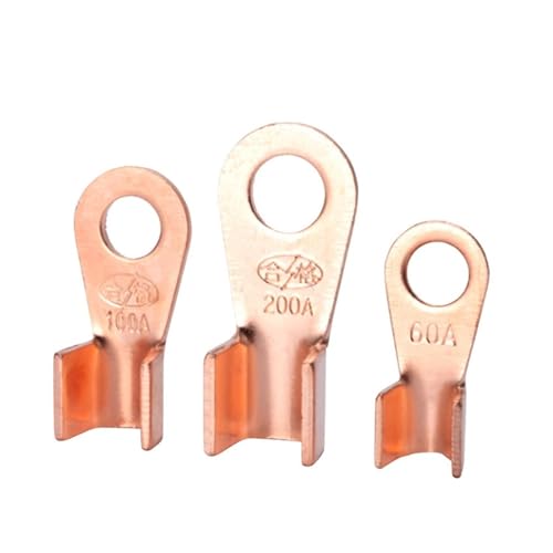 1 Stück OT-Terminal 10 20 30 40 50 60 80 100 150 200A Patchkabel Kupfer O-förmiger runder blanker Kabelstecker offene Lasche(30A) von UIHMSWYAL