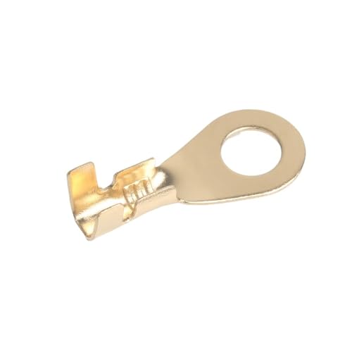 100er-Pack Draht-Crimp-Kupfer-Anschlussklemmenverbinder mit offener Hülse – nicht isolierte Ringkabelschuh-Crimp-Kabelverbinder(M5) von UIHMSWYAL