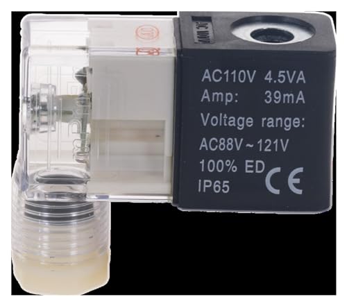 1PCS Magnetventilspule 4V210 3V210 DC12V DC24V AC110V AC220V Teilspule(AC110) von UIHMSWYAL