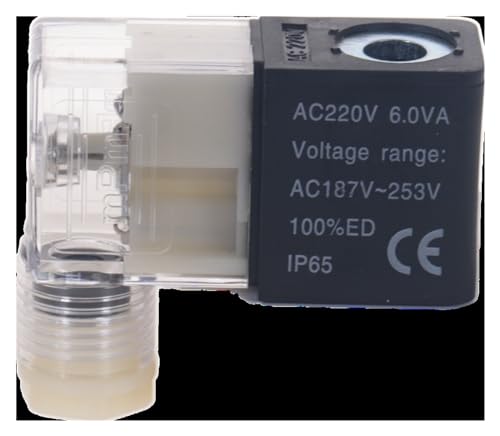 1PCS Magnetventilspule 4V210 3V210 DC12V DC24V AC110V AC220V Teilspule(AC220) von UIHMSWYAL