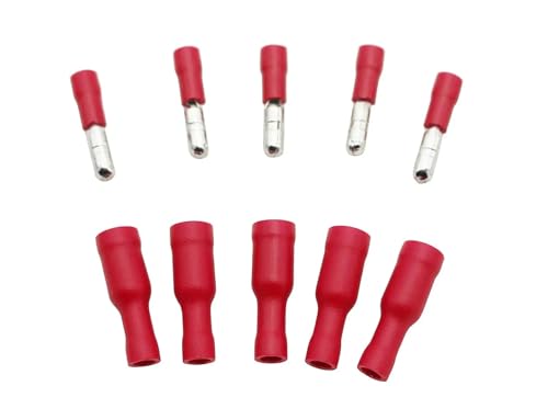 20 PCS Weiblich Männlich Isolierte Stecker Crimp Bullet Terminal Audio Terminal Block MPD FRD Stecker 22-10AWG(Red) von UIHMSWYAL