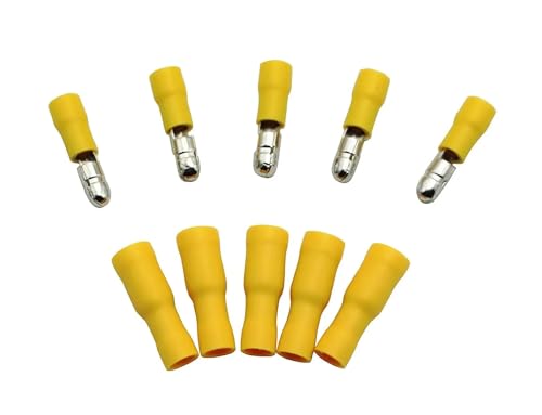 20 PCS Weiblich Männlich Isolierte Stecker Crimp Bullet Terminal Audio Terminal Block MPD FRD Stecker 22-10AWG(Yellow) von UIHMSWYAL