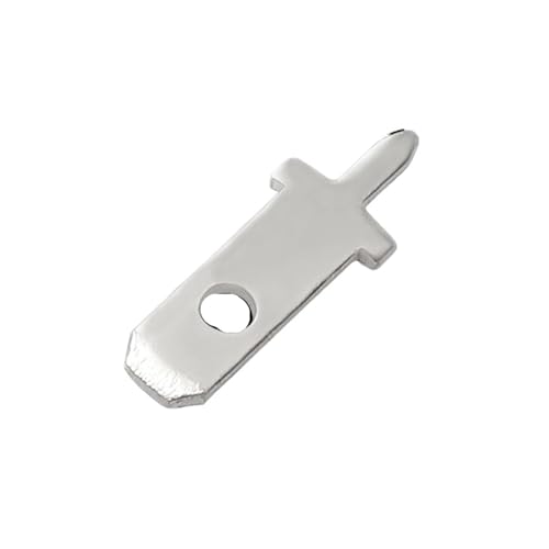 20 Stück 2,8 4,8 7,8 9,5 mm 110 187 305 PCB-Lötfahne aus verzinntem Messing, Leiterplatten-Lötanschluss DJ610-2.8-5(610X2.8X12) von UIHMSWYAL