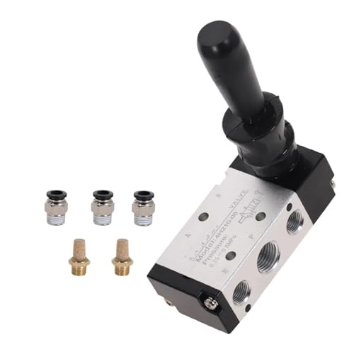 4H210-08 5/2-Wege-griffbetätigtes pneumatisches Handventil mit Schalldämpfer und Schnellkupplungsoptionen(4H210-08 w 6mm) von UIHMSWYAL
