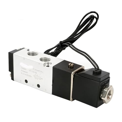 4V110-06 Fünfwege-2-Positionen-1/8-Zoll-Pneumatik-Magnetventil mit Draht DC12V DC24 AC110 AC220V mit Draht 4 mm/6 mm/8 mm/10 mm/12 mm(ONLY 4V110-06,AC110V) von UIHMSWYAL