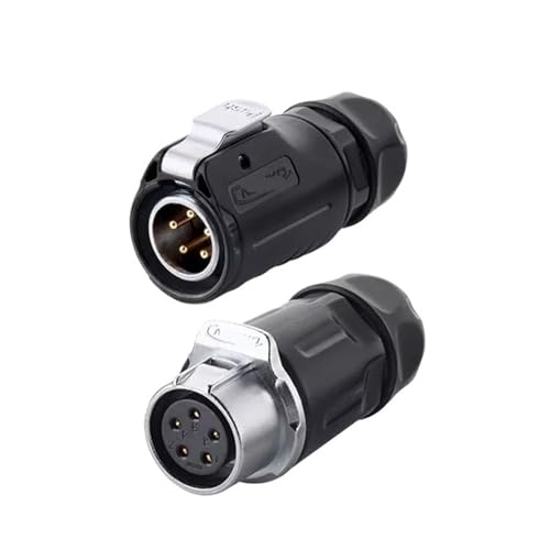 5-poliger Stromanschluss Kabel auf Kabel, Stecker mit Buchse wasserdicht IP67 5-poliger Stromanschluss Kabel auf Kabel, Stecker mit Buchse wasserdicht IP67 von UIHMSWYAL
