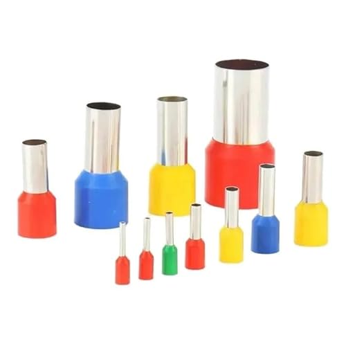 50 Stück E1008 VE1008 1,0 mm² isolierte Aderendhülsen-Klemmenblock-Drahtendklemme-Crimp-Klemme(Orange) von UIHMSWYAL