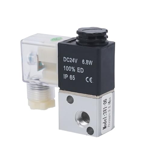 AC220V DC24V DC12V 3V1-M5 3V1-06/08 2-Positionen-3-Wege-Pneumatik-Magnetventil 1/8" 1/4" NC-Magnetventil(3V1-08-AC220V) von UIHMSWYAL