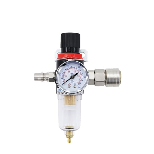 Gasdruckminderventil Pneumatisches Druckregelventil AFR2000 Luftkompressor-Öl-Wasser-Abscheiderfilter(B) von UIHMSWYAL