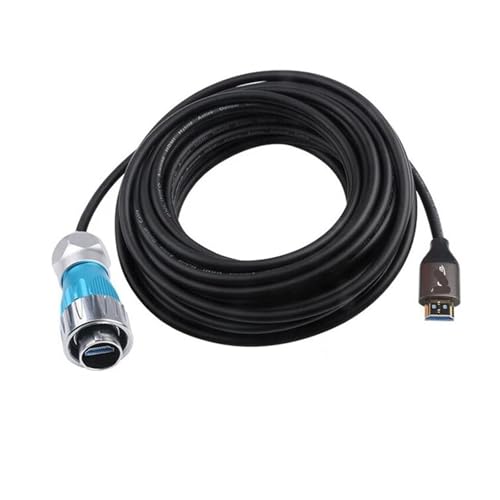 HDMI 2.0 Rundstecker Stecker Outdoor mit 40 Zoll Kabel Wasserdicht Metall von UIHMSWYAL