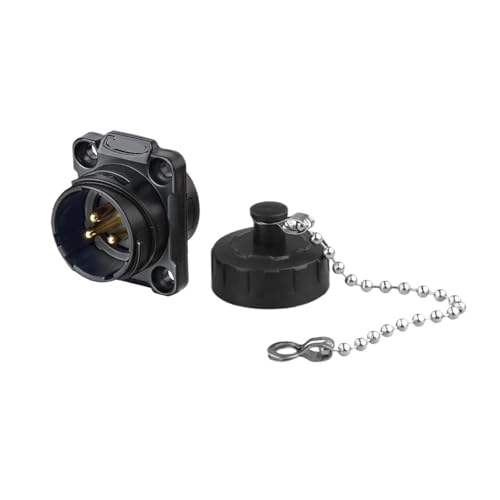 M20 2/3/4-poliger Kabel-zu-Platine-PBT-Kunststoff-Panel-Montage-wasserdichter IP68-Anschluss(5P,Male Socket Only) von UIHMSWYAL