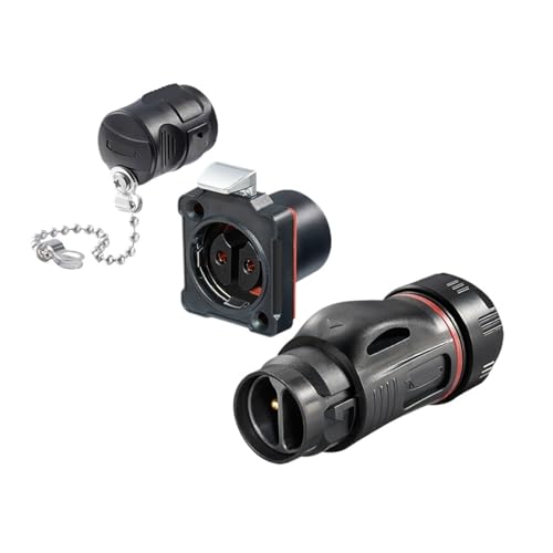 M24 IP68 500V imprägniern lötenden elektrischen Verbindungsstück-Signalkabel-Verbindungsstück PBT(Male Plug Set,2P) von UIHMSWYAL