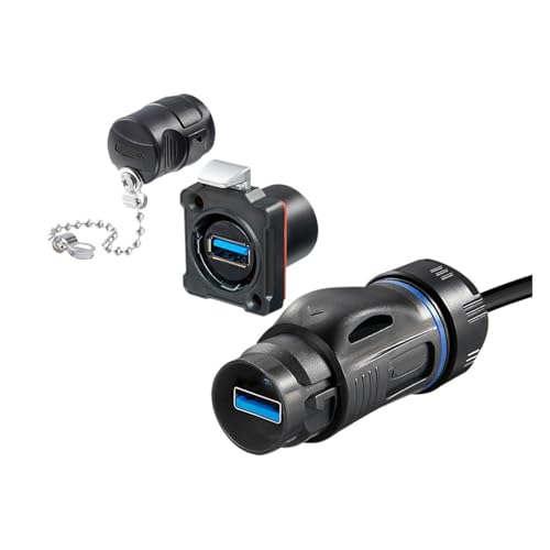 M24 IP68 wasserdichter U 3.0-Stecker for schnelle Datenübertragung(Plug (0.5m) socket) von UIHMSWYAL